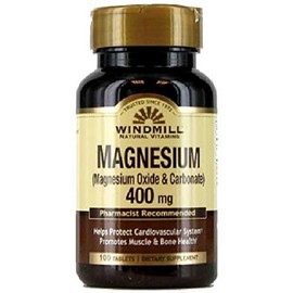 Windmill Magnesium Oxide 400 mg Tablets 100 ea (Pack of 8)