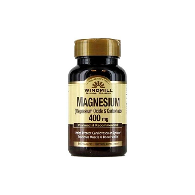 Windmill Magnesium Oxide 400 mg Tablets 100 ea (Pack of