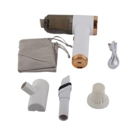Mini Portable Cordless Handheld Vacuum Cleaner 9000PA Powerful Suction Tiny Car Vacuum Cleaner USB Charging White