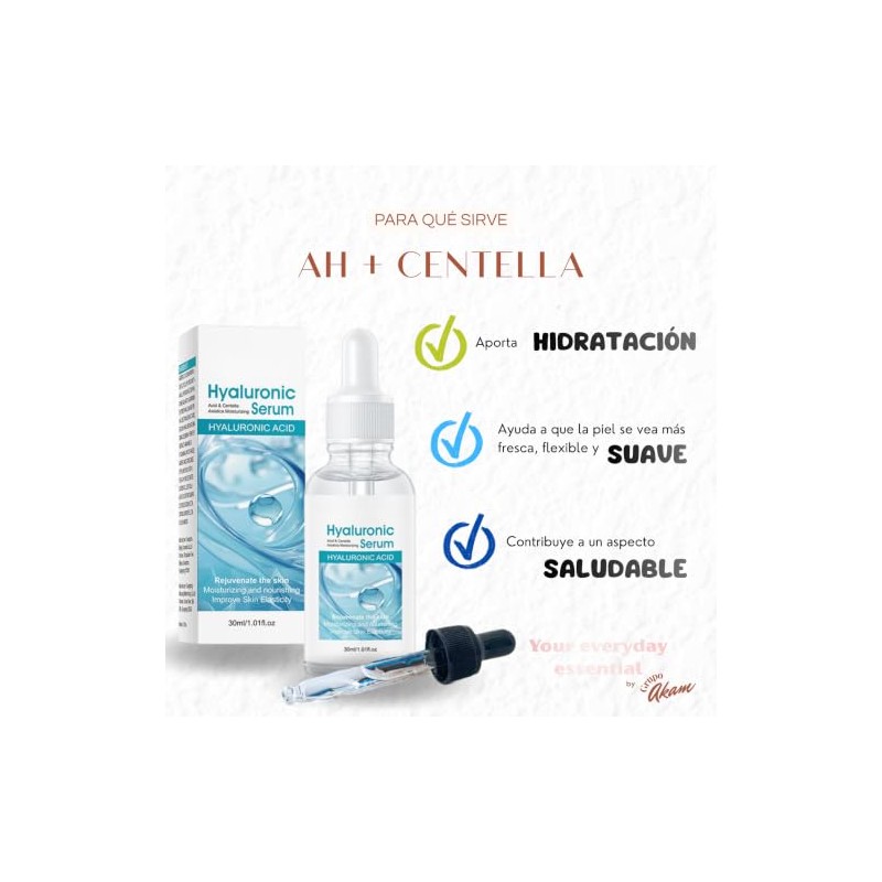 Serum Facial Ácido Hialurónico y Centella Asiática | Hidratación (AH+Centella)