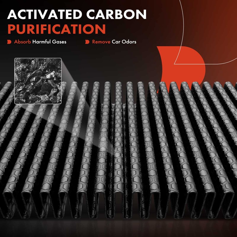 A-Premium 2-PC Cabin Air Filter with Activated Carbon Compatible with