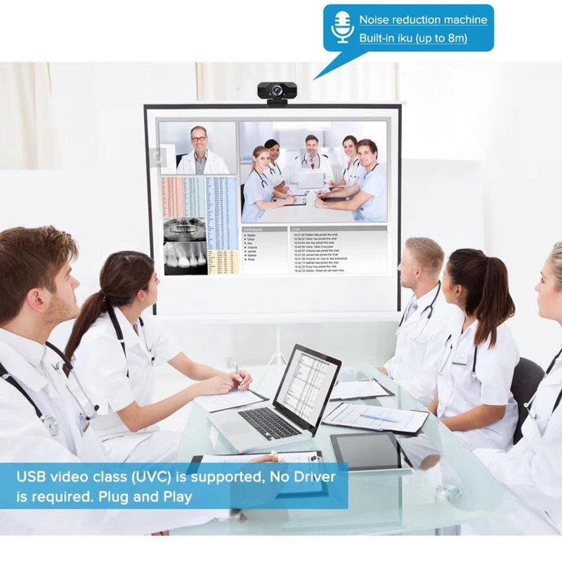 1080P Full HD Webcam, Computer Camera Desktop USB Camera with