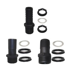 Hose Nozzle Opening Rain Barrel Hose Nozzle Fitting Barrel Base Joint with Washer  Thick IBC Tank Duct Barrel Duct for Rain Barrels - Color: 38mm