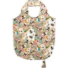 Ulster Weavers - Bumble Bee Foldable Shopping Bag (42 x 46cm) - Bee Shopping Bag - Eco-Friendly - Floral Tote Bag with Bee for Shopping - Reuseable Shopping Bag with Honey Bee & Flowers - Bee Gifts