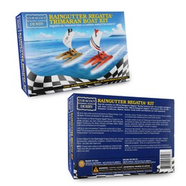 Raingutter Regatta Trimaran Race Boat Kit - Easy Build DIY Model for Kids & Scouts (Scouting America)