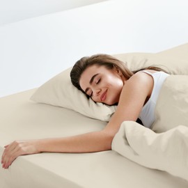 LuxClub Fitted Sheet Small Double / 4ft, with 45cm Extra Deep Pocket, Warm Brushed Microfiber Bottom Bed Sheets, Ease Care & Comfortable Shrinkage and Fade Resistant