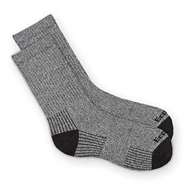 Ecosox Bamboo Viscose American Crew Socks For Men & Women(Medium - Charcoal w/Black) 1006-6