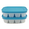 Tupperware Mini Cubes Ice Cubes White Blue (2)