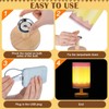 Gerrii 9.84 Inch Pencil Lamps Rechargeable with Wooden Base and