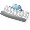 JOYACCESS Ergonomic Wireless Keyboard, 2.4GHz Cordless USB Full-Size Keyboard with