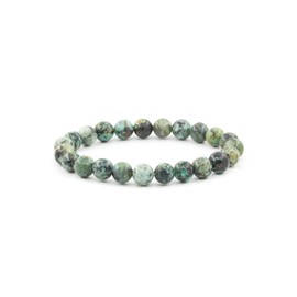 Natural Gemstone 7 inch Bracelet, Healing Crystal 8mm Round Beads for Jewellery Making, Gift, Unisex Decor