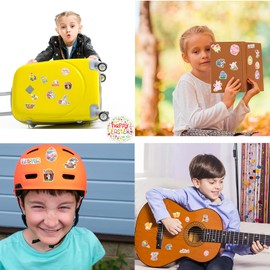 Easter Stickers, 100 Pcs Sparkly Holographic Easter Stickers for Kids, Waterproof Cute Easter Eggs Bunny Rabbit Stickers Gifts for Skateboard, Water Bottles, Cars, Bumper, Scrapbook…