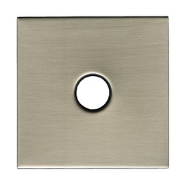 Corla Modern 3.5” Square Shower Arm Flange | Universal Extra Large Replacement Escutcheon Cover Plate (Brushed Nickel)