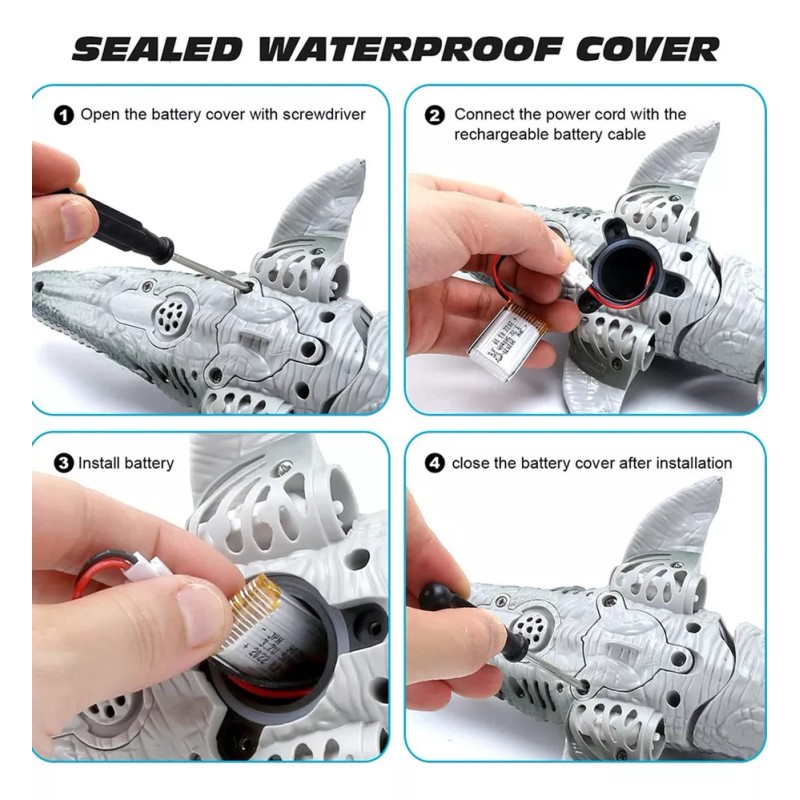 Home Dinosaurio Para Niños Mosasaurus Diving Toys Rc Boat