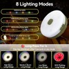 LEDLAY 33FT Camping String Lights, Rechargeable String Lights with 8
