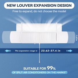 YANWEI Air Conditioner Deflector,Adjustable Retractable Blinds Suitable for Mini split AC/Heating System,Enhance Cooling and Heating Circulation,Compatible for Daikin、Carrier、Gree、senville、COSTWA