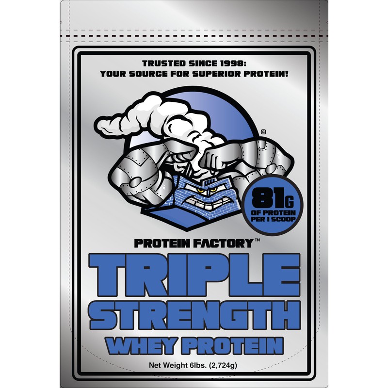 Protein Factory Protein Factory Triple Strength Whey Protein, 81g Protein