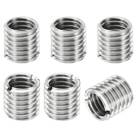 PATIKIL Thread Adapters Sleeve Reducing Nut, 6 Pcs M12x1.75 Male to M10x1.5 Female Repairing Insert Nut Screw Reducer Stainless Steel Fastener 12mm