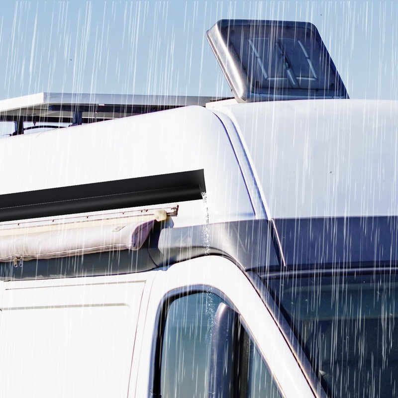 Tondiamo 40 ft Rv Rain Gutter 3/4 Inch Plastic Drip