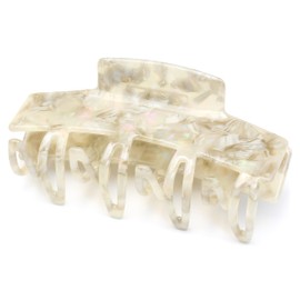 QinGoo Large Grey Hair Clip Claws Hair Clip Beautiful Women's Hair Accessories Elegant Hair Accessory 1 Piece (9.8 cm x 4.2 cm, Grey)