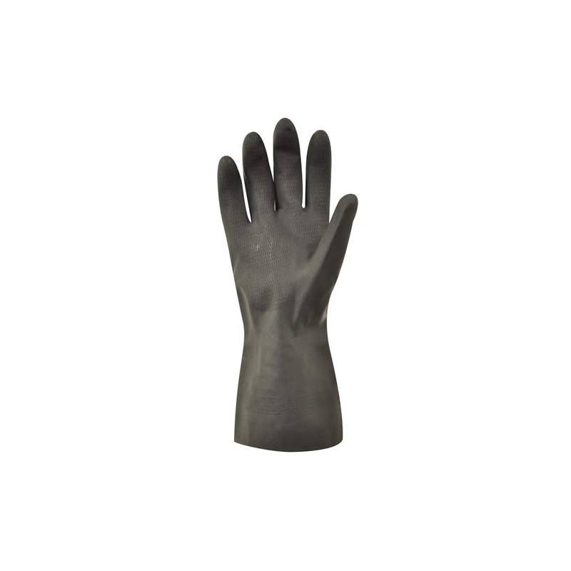 Polyco Maxima Heavy Duty Flock Lined Natural Rubber Gloves -