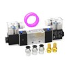 TAILONZ PNEUMATIC Solenoid Valve 4V220-08 DC12V 1/4 Inch BSP Double