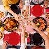 Uiifan 144 Pcs Plastic Plates for Party Set 9" Dinner