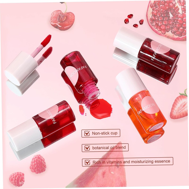 4 PC/SET Juego de glaseado de labios Fórmula natural larga