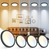 Peasur 7 inch LED Ceiling Light, 3000K/3500K/4000K/5000K/6500K Adjustable Flush Mount