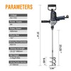 MAXXT Concrete Mixer,9A Handheld Cement Mixer,Drill Mixer with Spade Handle
