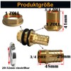Tank Feed-Through with Spout, Brass Water Butt Feed-Through 3/4 Inch
