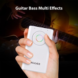 MOOER Guitar Bass Multi Effects Processor Guitar Integrated Pedal Processor Rechargeable BT Wireless Portable Guitar Interference Practice Tool Built-in 126 Effects OTG Internal Recording for Performance Practice