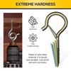 MYWISH 20-Pack Q Hanger Hooks with Safety Buckle, 2.2 Inches