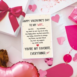Londue Valentines Day Gifts for Wife, Sweet Valentines Day Cards Gifts for Her Women, Love Gifts for Wife Valentine Day, Wife Vday Cards from Husband