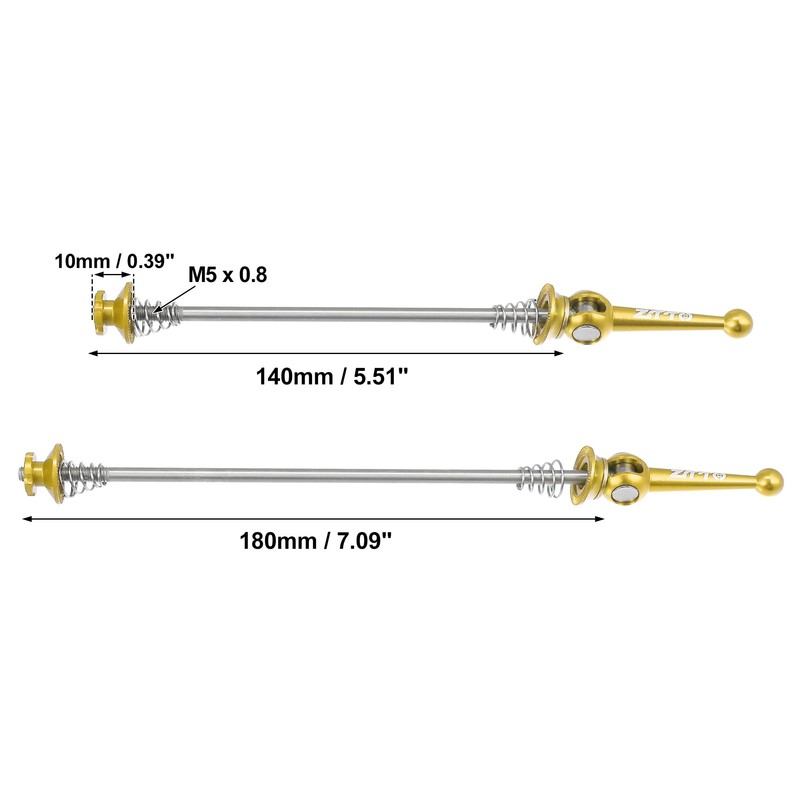 Motoforti Pair of Bicycle Front and Rear Axle Quick Release