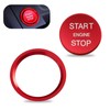 2 PCS Car Button Starter Cover, Ignition Ring Cover Interior