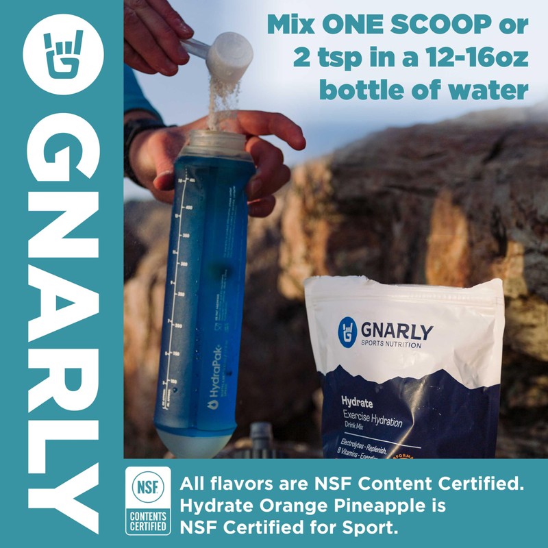 Gnarly Nutrition Hydrate Electrolyte Powder – Pina Colada Exercise Hydration