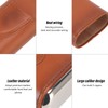 3 Finger Cigar Case Iron Cover Portable Soft Glossy Leather