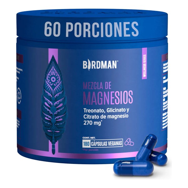 Birdman Mag Trifecta 270 mg Citrato, Glicinato y Treonato de