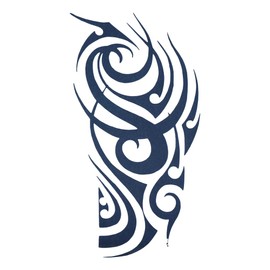 Jagua Tattoo Tattoo Stickers, 2 Weeks Disappearing Henna Tattoo Real Tribal (gz202)