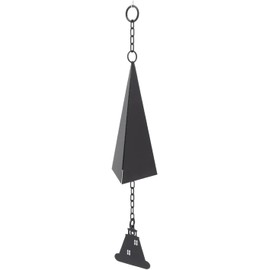 Outdoor Wind Chimes with Marine Bell & Wind Direction Three-Tone Triangle Wind Bells for Garden,Patio or Porch Decor,Weather-Resistant Iron Windbell Decorations