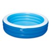 Blue Wave Inflatable Swimming Pool with Cover – 7.5-ft Round