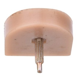 Jauarta 10 Pairs High Heel Tips Replacement Shoes Heel Dowel Shoe Repair Accessories (613 beige 19 * 20.5)