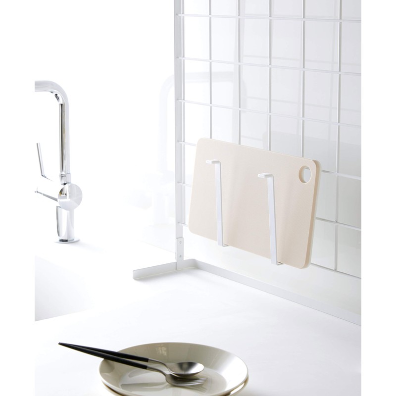 Yamazaki Kitchen Rack, Horizontal Stove Rack, Freestanding Mesh Panel for