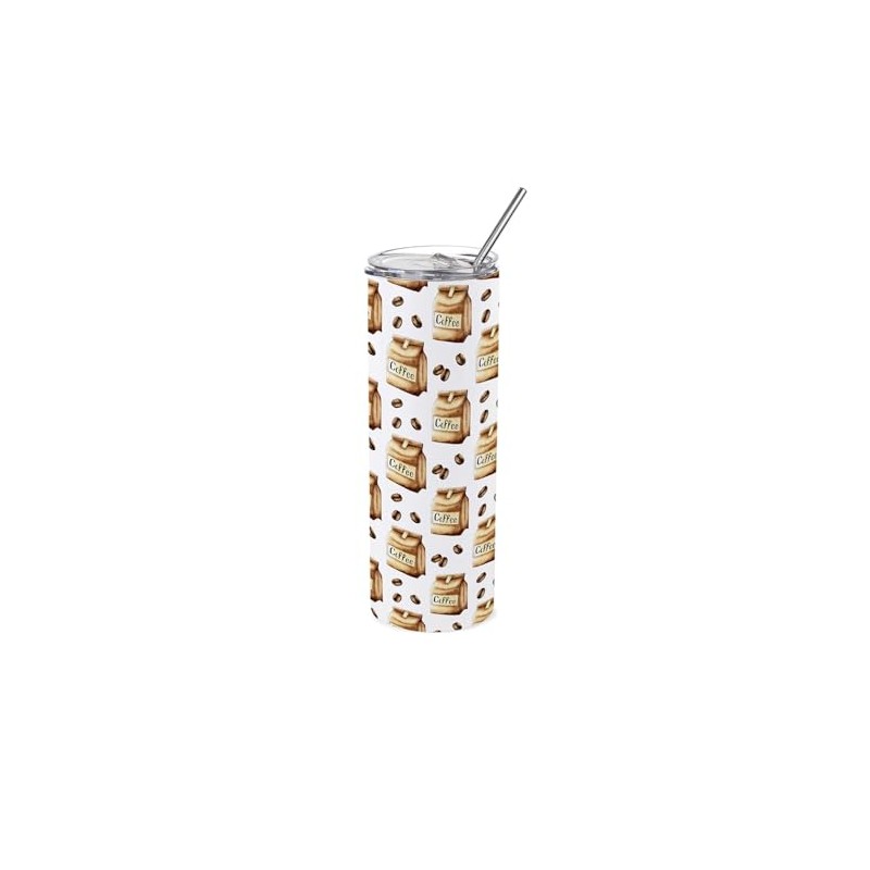 Purely Home Coffee Beans Travel Flask - Novelty Gift for