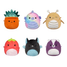 Squishmallows Original Micromallows Plush 6-Pack (Greer, Emerald, Sloan, Oz, Scarlet, Aldous)