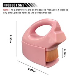 LAINLOY Car Tire Shine Brush, Soft Bristles Car Tire Wash Detailing Brush with Storage Case, Portable Car Cleaning Supplies, High-Density Auto Tire Applicator Brush (Pink)