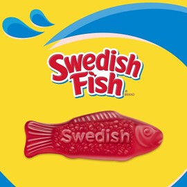 Swedish Fish Grab-And-Go Candy Snacks In Reception Box, 240-Pieces/box