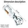 Mtverver Heavy Duty Key Chain with (1 key ring and