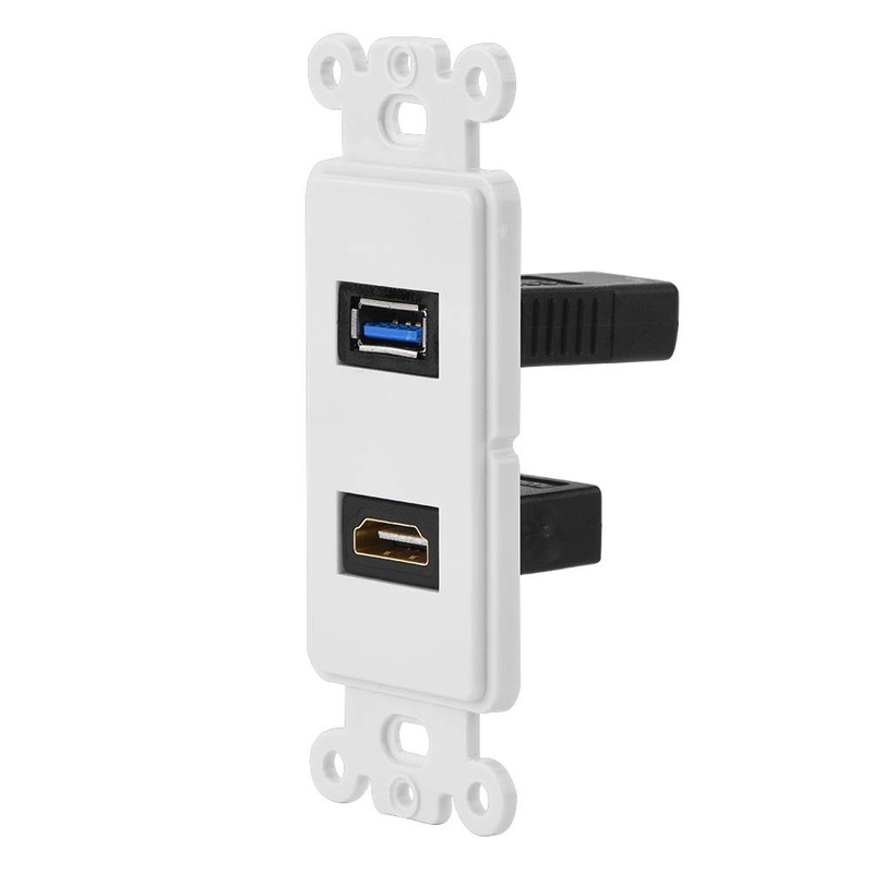 USB HDMI Wall Socket Plate, HDMI USB 3.0 2 in